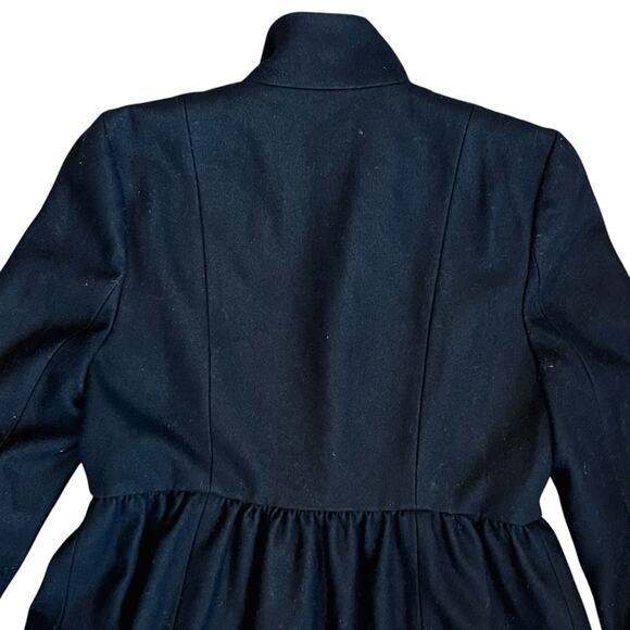 Anthropologie Through The Lens Plenty Tracy Reese Sz 8 Black Embroidered Coat - Picture 10 of 13